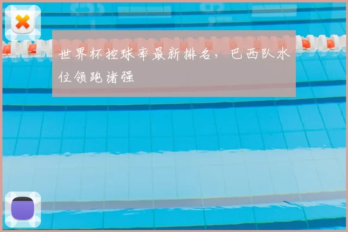 世界杯控球率最新排名，巴西队水位领跑诸强